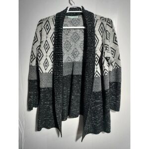 Maurices Cardigan Sweater black and gray woman plus size XXL